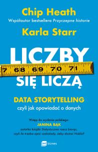 Liczby się liczą. Data storytelling, czyli jak opowiadać o danych. Autor: Chip Heath, Starr Karla. Multiszop.pl Okładka książki Liczby się liczą. Data storytelling, czyli jak opowiadać o danych