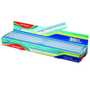 Opakowanie Linijka 30cm plastikowa transparentna (24szt)