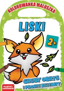 Okładka książki Liski. Kolorowanka maluszka