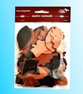 Opakowanie Listki tonacja brązowa 60szt