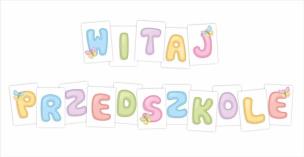 Opakowanie Litery dekoracyjne A4 - Witaj przedszkole 16el