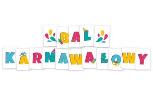 Opakowanie Litery dekoracyjne - Bal karnawałowy 16el