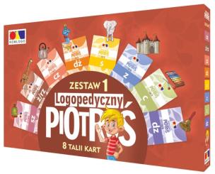 Logopedyczny Piotruś. Zestaw 1. Autor:   Praca zbiorowa. Multiszop.pl Okładka książki Logopedyczny Piotruś. Zestaw 1