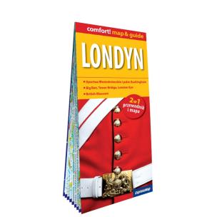 Londyn laminowany map&guide 2w1 przewodnik i mapa. Autor: Moczyńska Joanna, Galek-Tanaka Maria. Multiszop.pl Okładka książki Londyn laminowany map&guide 2w1 przewodnik i mapa