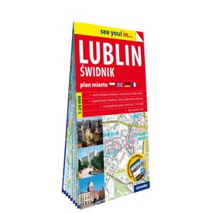 Okładka książki Lublin i Świdnik papierowy plan miasta 1:20 000