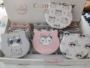 Opakowanie Lusterko dwustronne koty (12szt)