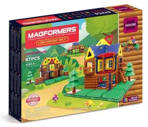 Magformers Log House Set Klocki magnetyczne 3D 87 elementów. Wydawca: MAGFORMERS. Multiszop.pl Opakowanie Magformers Log House Set Klocki magnetyczne 3D 87 elementów