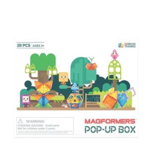 Magformers Pop-up box 28 elementów. Wydawca: MAGFORMERS. Multiszop.pl Opakowanie Magformers Pop-up box 28 elementów