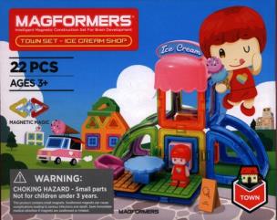 Magformers Town set Ice cream shop 22 elementy. Wydawca: MAGFORMERS. Multiszop.pl Opakowanie Magformers Town set Ice cream shop 22 elementy
