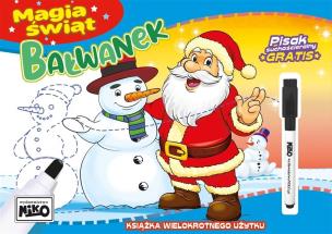Magia świąt. Bałwanek. Autor: Aleksandra Panek. Multiszop.pl Okładka książki Magia świąt. Bałwanek