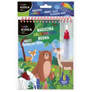 Opakowanie Magiczna wielorazowa kolorowanka wodna Kidea Zwierzęta