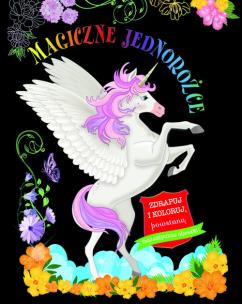 Okładka książki Magiczne jednorożce. Zdrapuj i koloruj