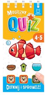 Magiczny quiz z rybką Dotknij i sprawdź. Autor: Podgórska Anna. Multiszop.pl Okładka książki Magiczny quiz z rybką Dotknij i sprawdź