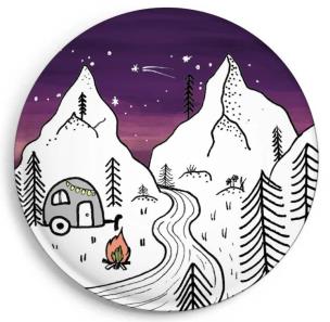 Opakowanie Magnes Kemping nocą