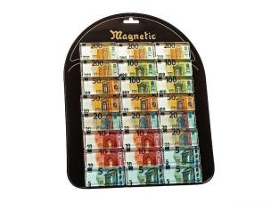 Opakowanie Magnes szklany - waluta euro (24szt)