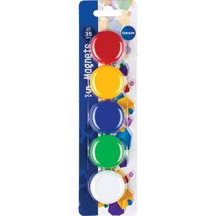 Opakowanie Magnesy do tablicy suchościeralnej 35mm 5szt