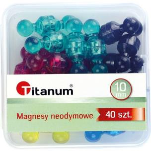 Opakowanie Magnesy neodymowe pionki 40szt