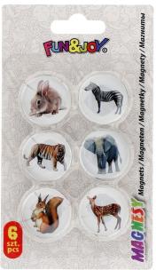 Opakowanie Magnesy szklane do tablic zwierzęta