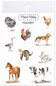 Opakowanie Magnesy Zwierzęta wiejskie