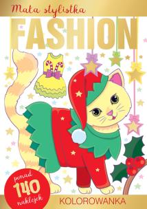 Okładka książki Mała stylistka Fashion. Kolorowanka. Kotki
