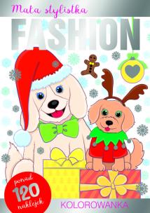 Okładka książki Mała stylistka Fashion. Kolorowanka. Pieski