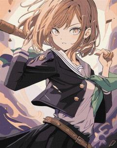 Opakowanie Malowania po numerach - Nieustraszona dziewczyna