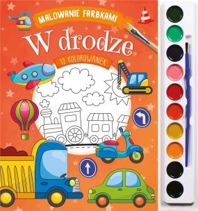 Okładka książki Malowanie farbkami. W drodze