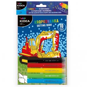Malowanie kropkami Pojazdy KIDEA. Wydawca: Derform. Multiszop.pl Opakowanie Malowanie kropkami Pojazdy KIDEA
