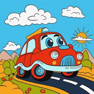 Opakowanie Malowanie numerach - Zabawna podróż 25x25cm