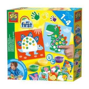 Malowanie palcami Dinozaury. Wydawca: SES Creative. Multiszop.pl Opakowanie Malowanie palcami Dinozaury