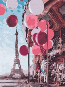 Opakowanie Malowanie po numerach 30x40cm Paryska bajka