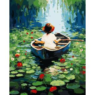 Malowanie po numerach 40x50 Łódka. Wydawca: Koh-I-Noor. Multiszop.pl Opakowanie Malowanie po numerach 40x50 Łódka