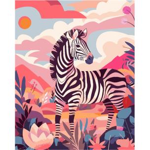 Malowanie po numerach 40x50 Zebra. Wydawca: Koh-I-Noor. Multiszop.pl Opakowanie Malowanie po numerach 40x50 Zebra