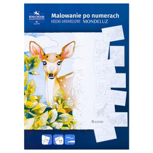 Malowanie po numerach A4/20K 10 wzorów. Wydawca: Koh-I-Noor. Multiszop.pl Opakowanie Malowanie po numerach A4/20K 10 wzorów