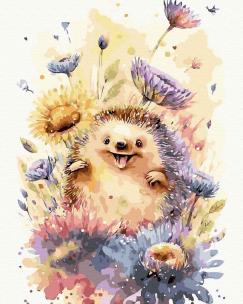 Opakowanie Malowanie po numerach - Akwarelowy jeż 40x50 cm