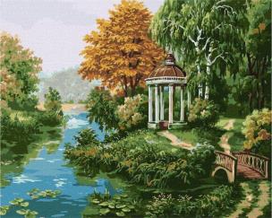 Opakowanie Malowanie po numerach - Altanka nad rzeką 40x50cm
