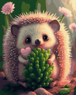 Opakowanie Malowanie po numerach Animowany Jeż