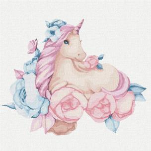 Opakowanie Malowanie po numerach - Bajkowy jednorożec 30x30cm