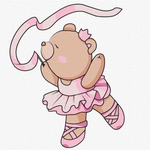 Opakowanie Malowanie po numerach - Balerina Kids 25x25cm