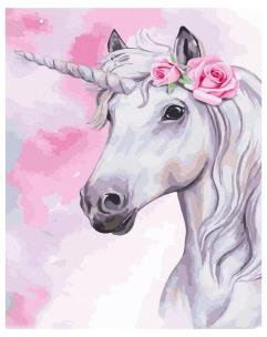 Opakowanie Malowanie po numerach - Biały jednorożec 40x50 cm