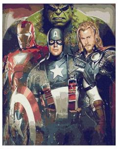 Opakowanie Malowanie po numerach - Bohaterowie komiksów 40x50