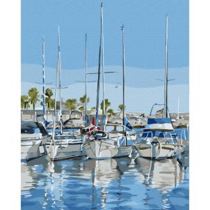 Opakowanie Malowanie po numerach BRUSHME 40x50 cm jachty