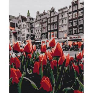 Opakowanie Malowanie po numerach BRUSHME 40x50 cm tulipany Amsterdamu