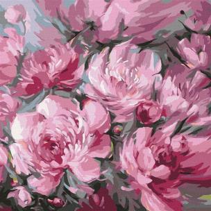 Opakowanie Malowanie po numerach - Bujny bukiet 40x40cm