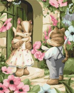 Opakowanie Malowanie po numerach - Bukiet dla kochanej40x50cm