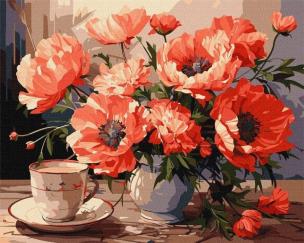 Opakowanie Malowanie po numerach - Bukiet z makami 40x50cm