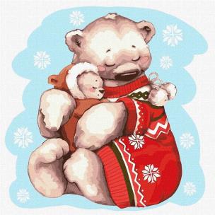 Opakowanie Malowanie po numerach - Ciepły uściski 30x30cm