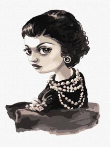 Opakowanie Malowanie po numerach - Coco Chanel 30x40cm