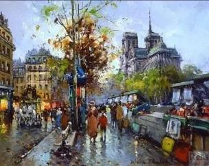 Opakowanie Malowanie po numerach - Deszczowy spacer 40x50cm