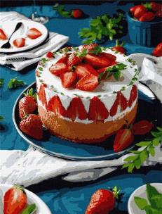 Opakowanie Malowanie po numerach - Dojrzałe truskawki 40x50cm